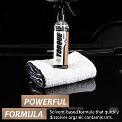 Torque Detail bottle spraying solution onto car surface fast removal