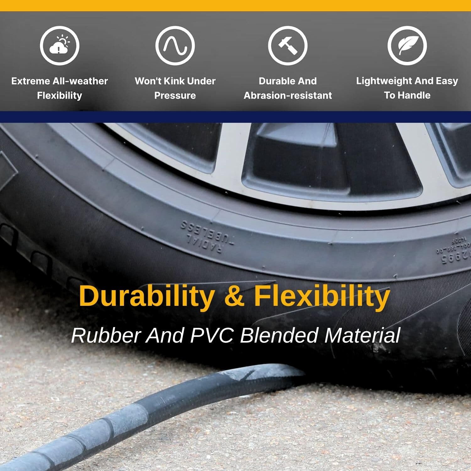 Torque hose label showing temperature range and compliance for confident specification
