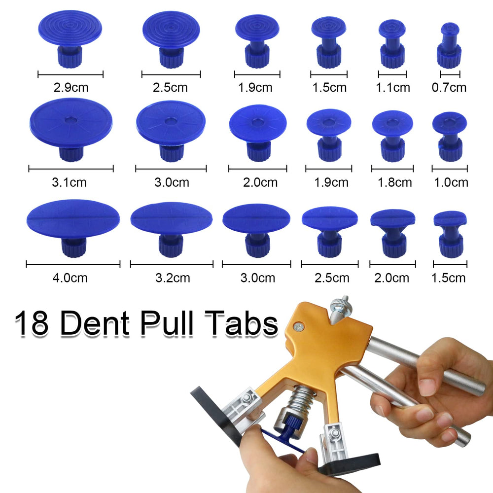 Tosucs size comparison tabs in hand demonstrating correct tab choice ease