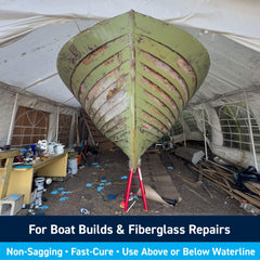 TotalBoat TotalFair mixed green paste close-up showing smooth texture for easy spreading