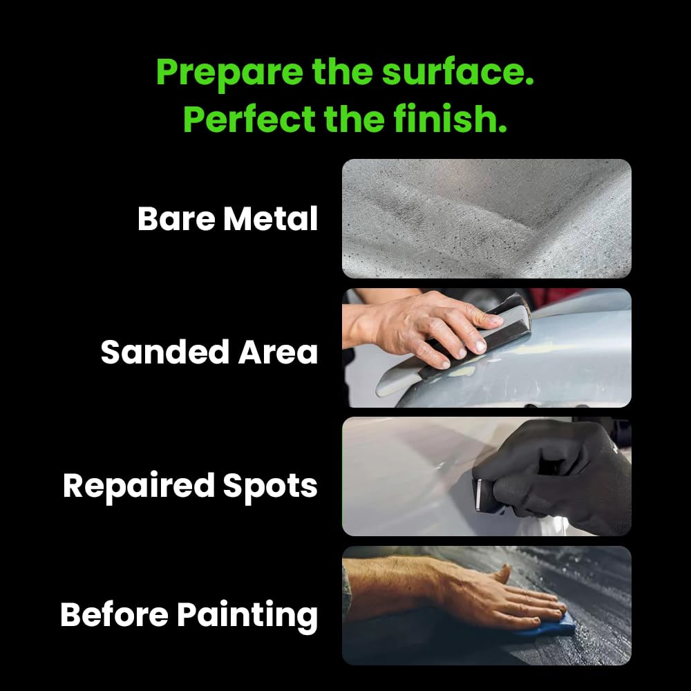 TouchUpDirect primer lifestyle garage scene showing pro-level results