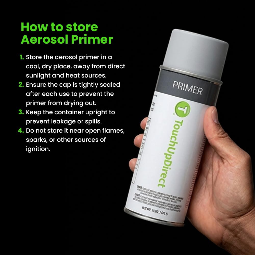 TouchUpDirect primer spray pattern closeup displaying consistent coverage