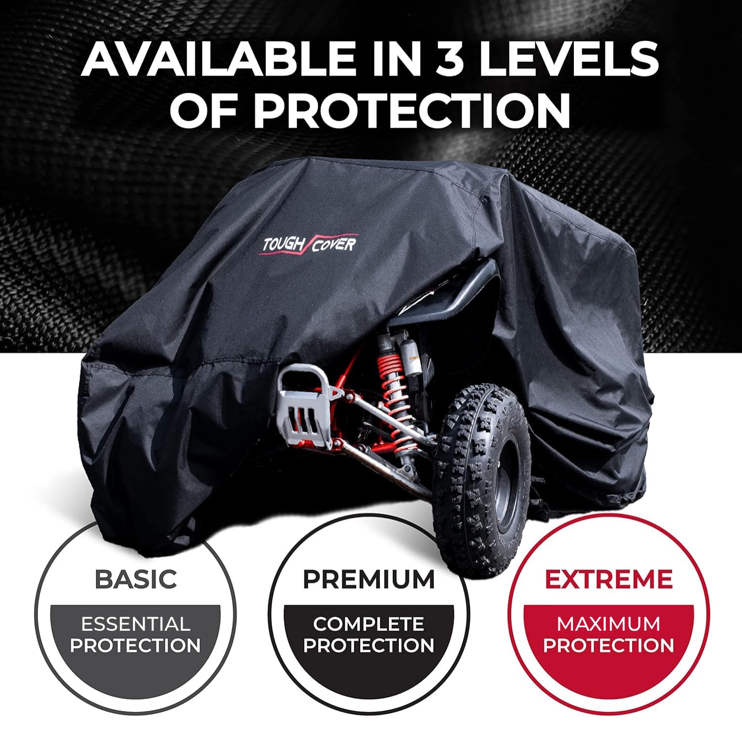 Tough Cover compact storage bag showing tidy packing benefit