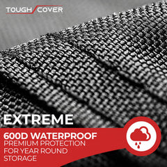 Tough Cover draped over ATV outdoors illustrating weather protection benefit