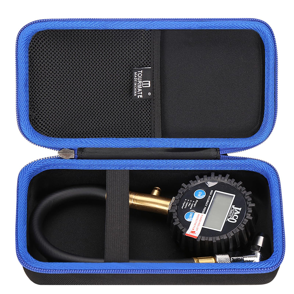 Tourmate front view closed case showing compact protection and portability