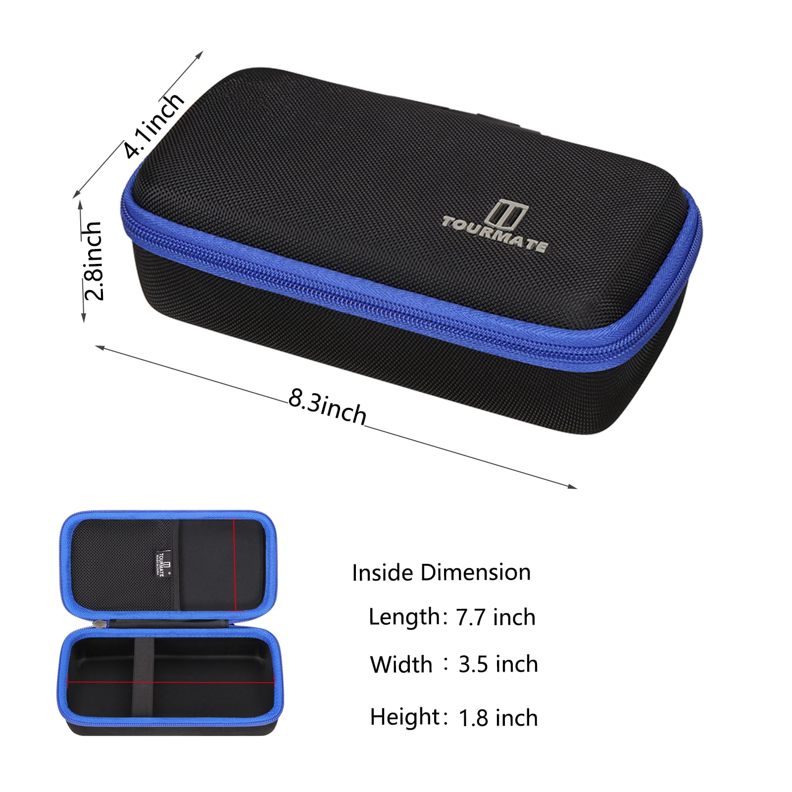 Tourmate mesh pocket with adapters showing organized accessory storage benefit