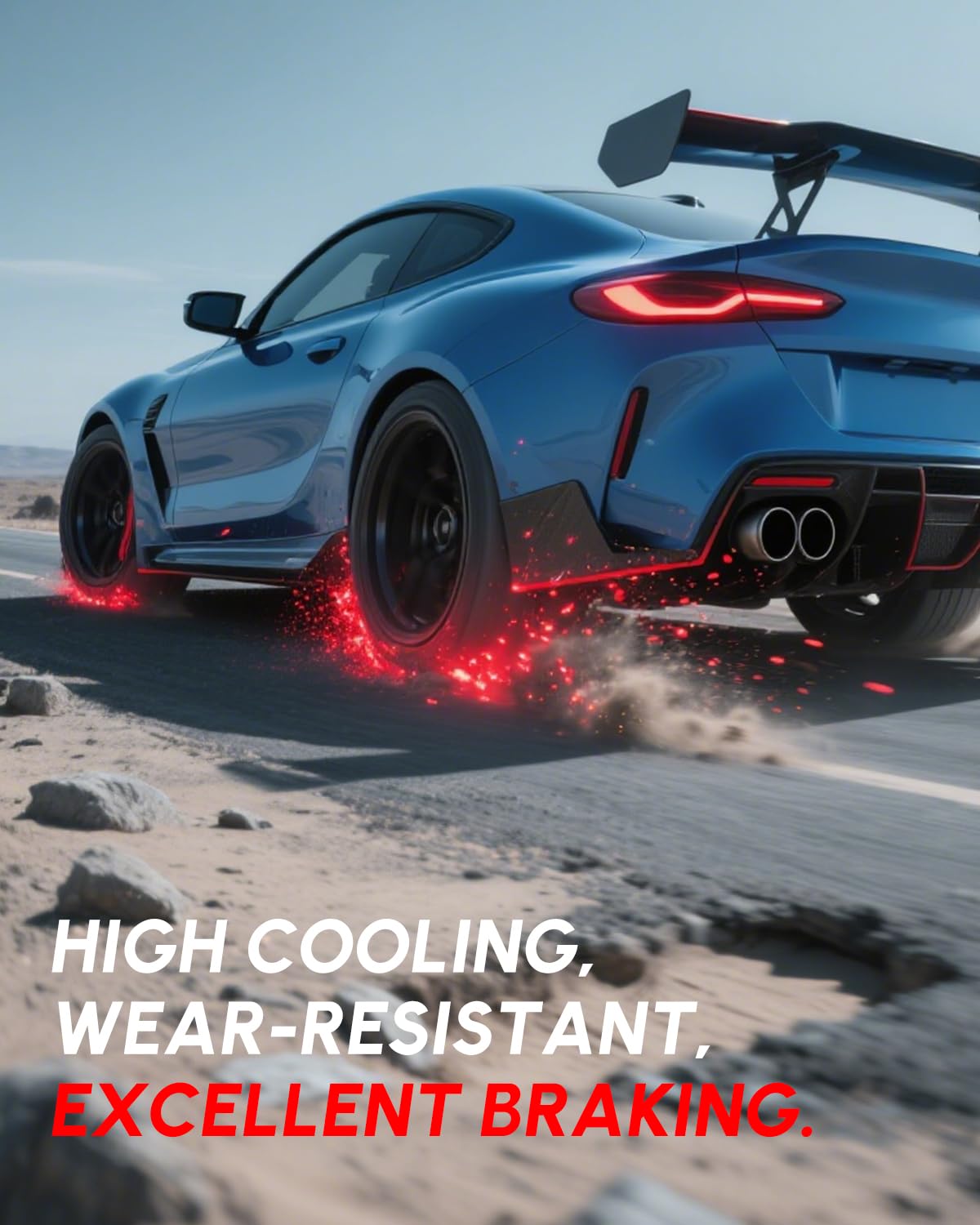 TOVASTY lifestyle drive shot with Rogue showing refined braking confidence on road