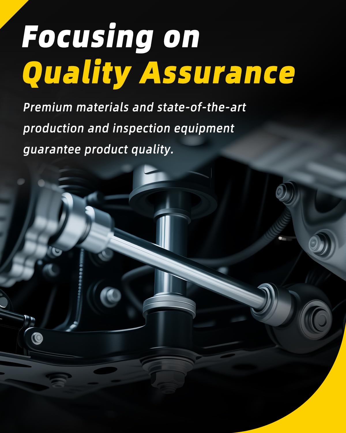 TOVASTY packaged sway bar link with label showing ready-to-install convenience