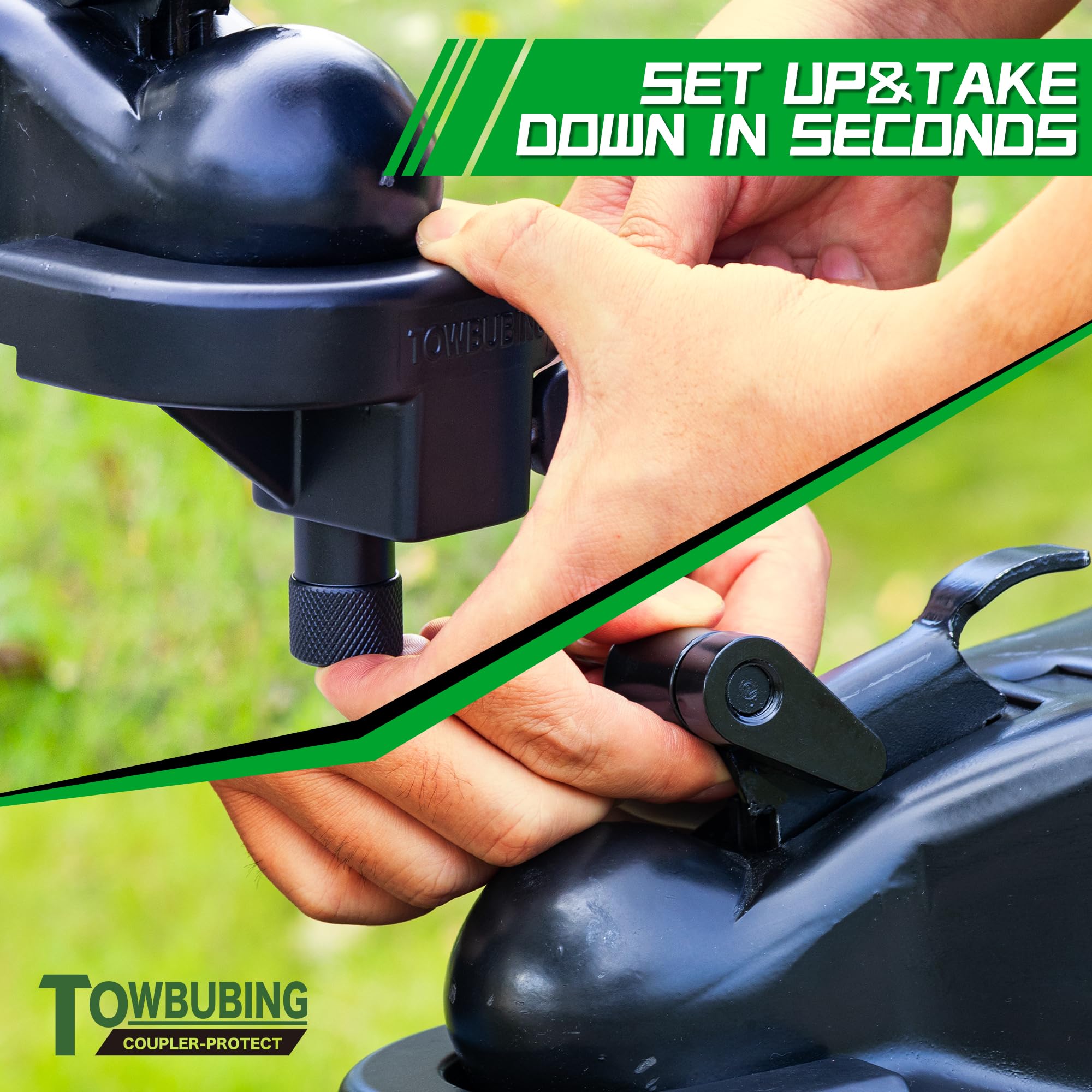 TOWBUBING powder-coated texture resisting corrosion for longevity