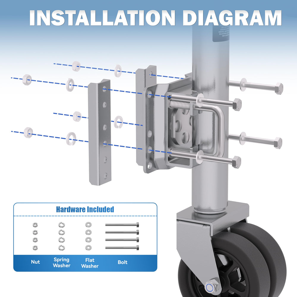 TOWKING handle and strap secured for safe transport and storage