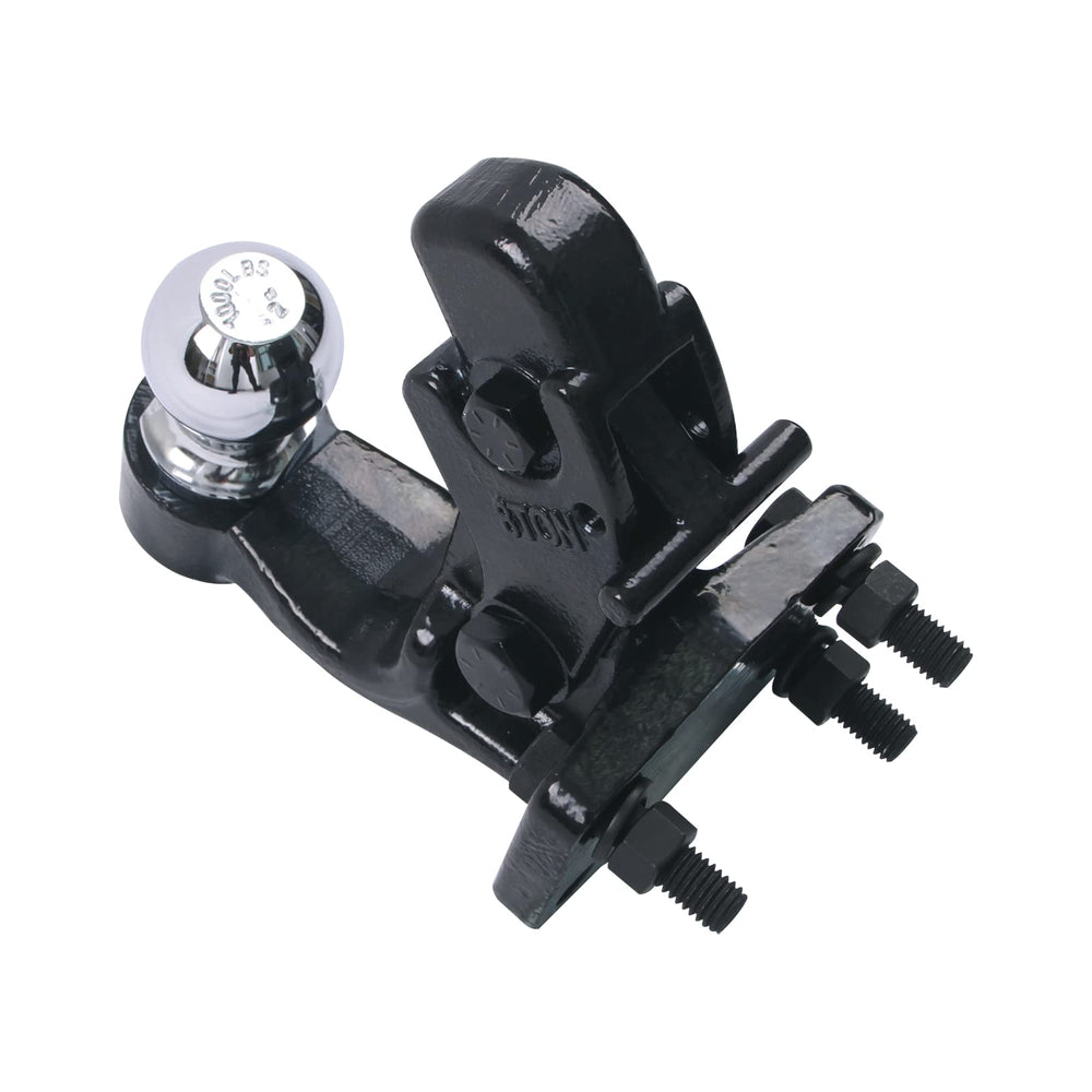 TOWKING chrome-plated 2-inch hitch ball close-up for corrosion resistance and strength