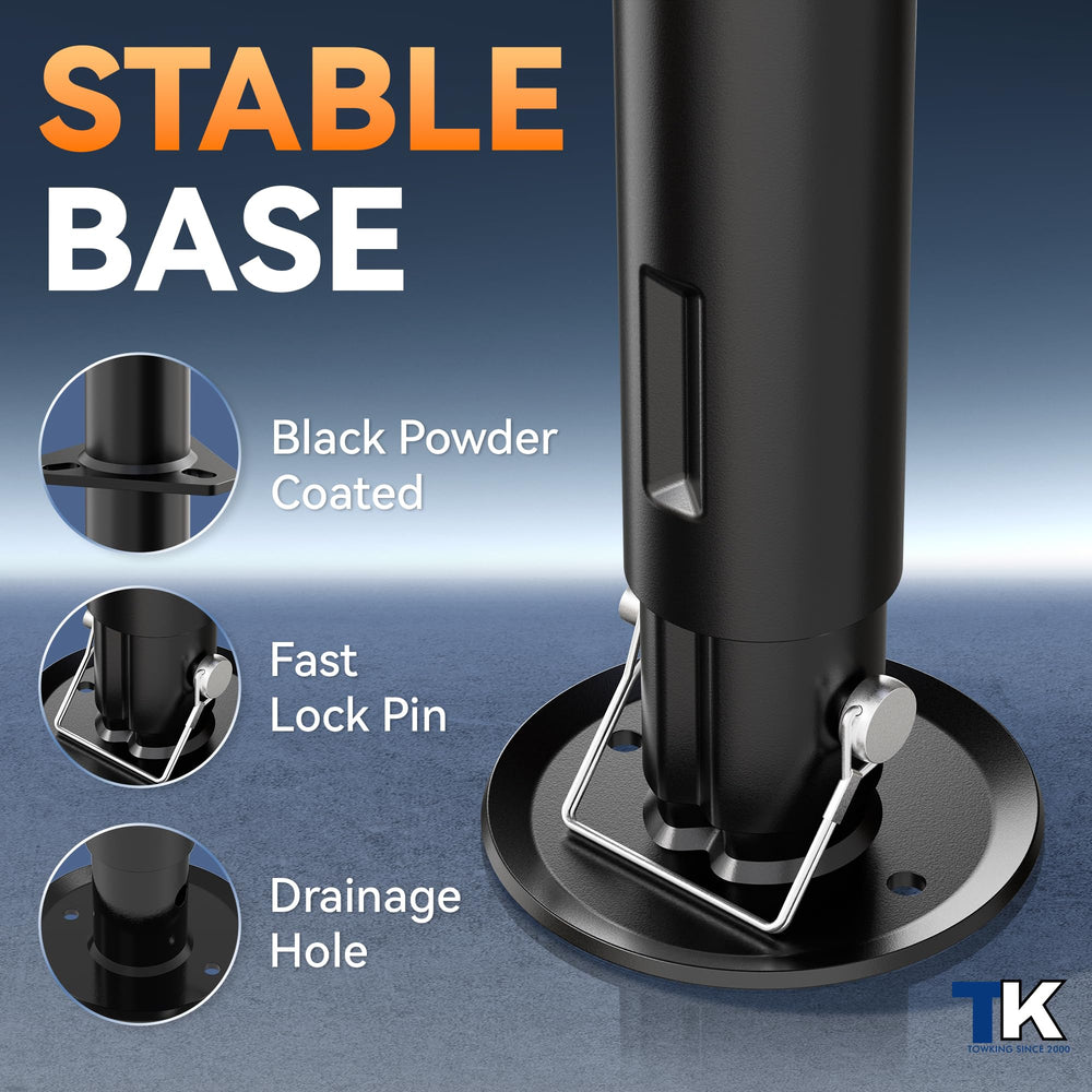 TOWKING installed on RV A-frame demonstrating reliable trailer support