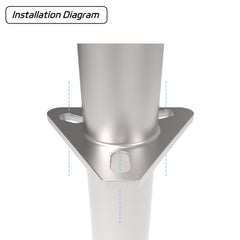 TOWKING jack bolted to trailer tongue demonstrating stable installation and safety