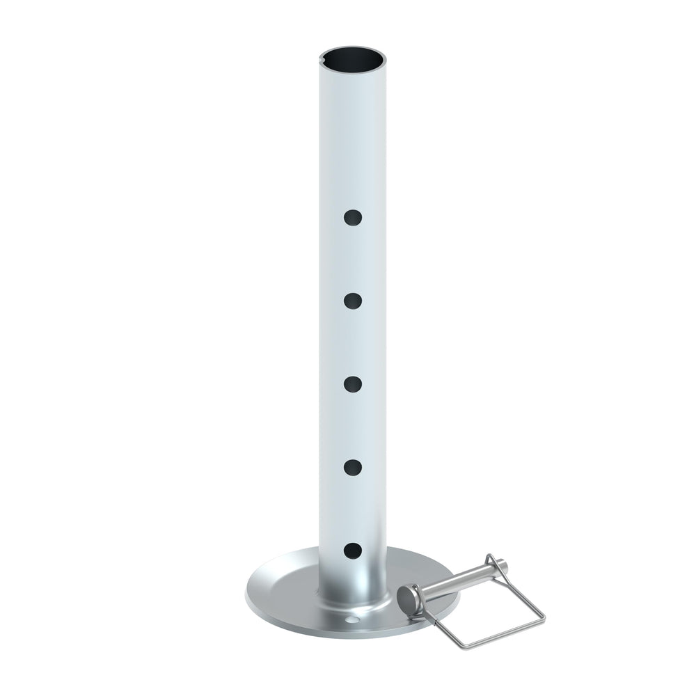 TOWKING jack next to measuring tape showing compact size and clear scale