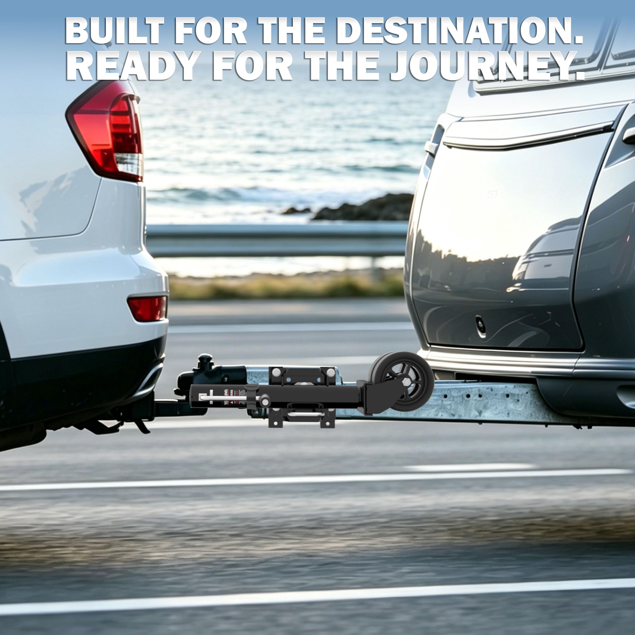 TOWKING lifestyle image at lake demonstrating dependable launching support