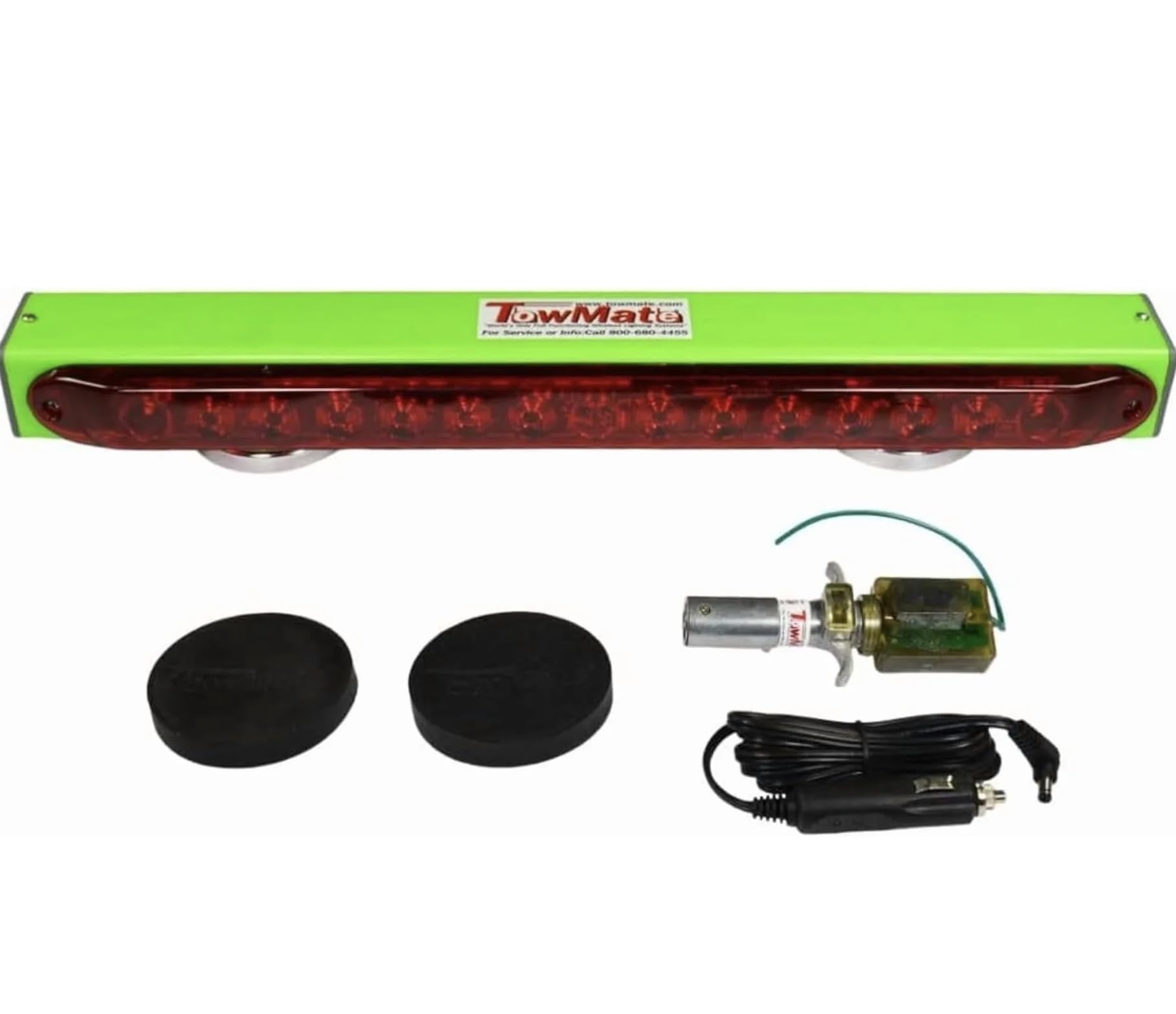 TowMate 22 inch front view showing slim light bar and mounting points for quick installation