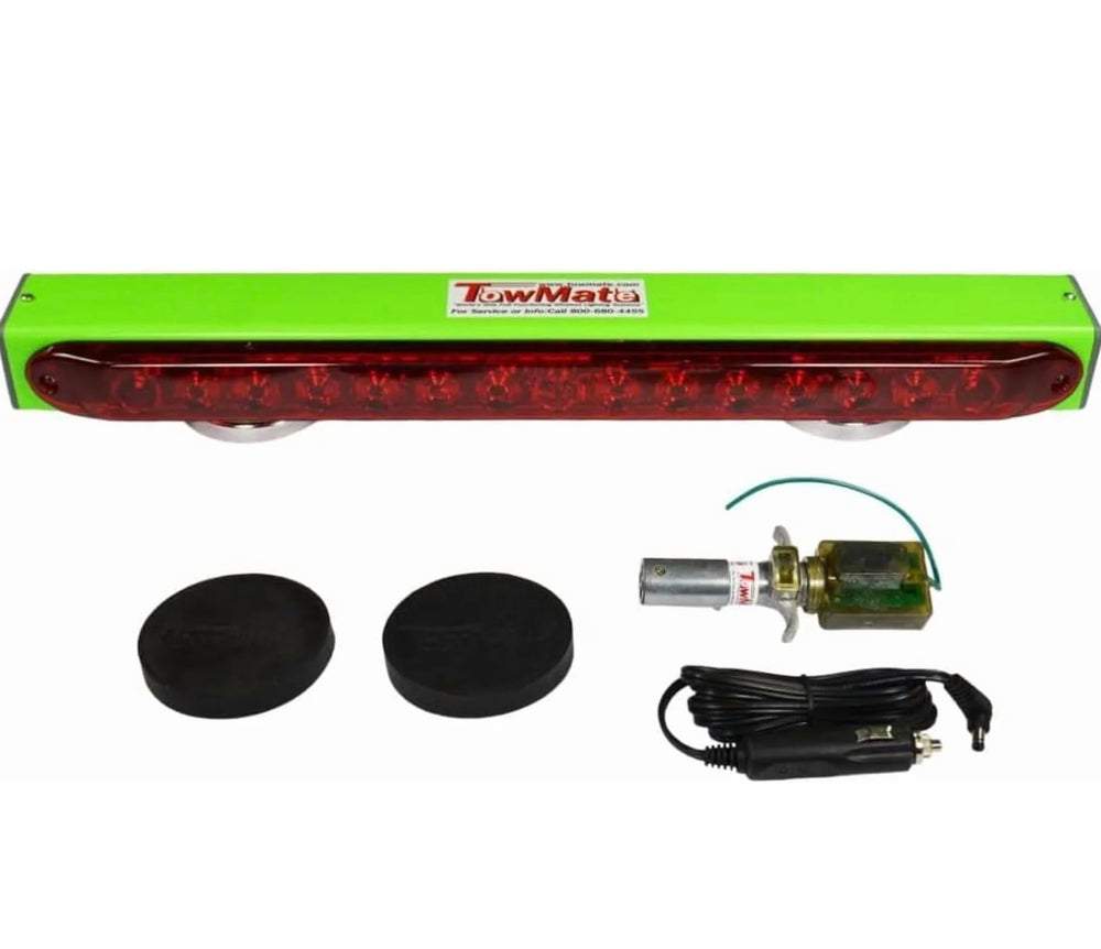 TowMate 22 inch front view showing slim light bar and mounting points for quick installation