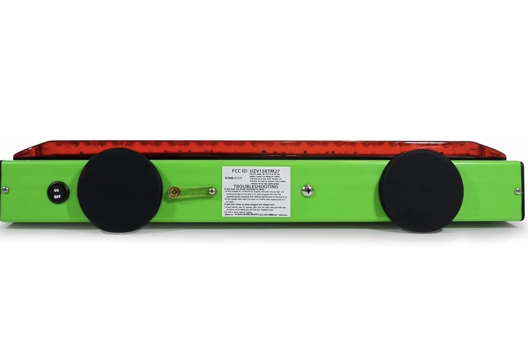 TowMate light bar in use on a trailer on the highway providing clear signaling