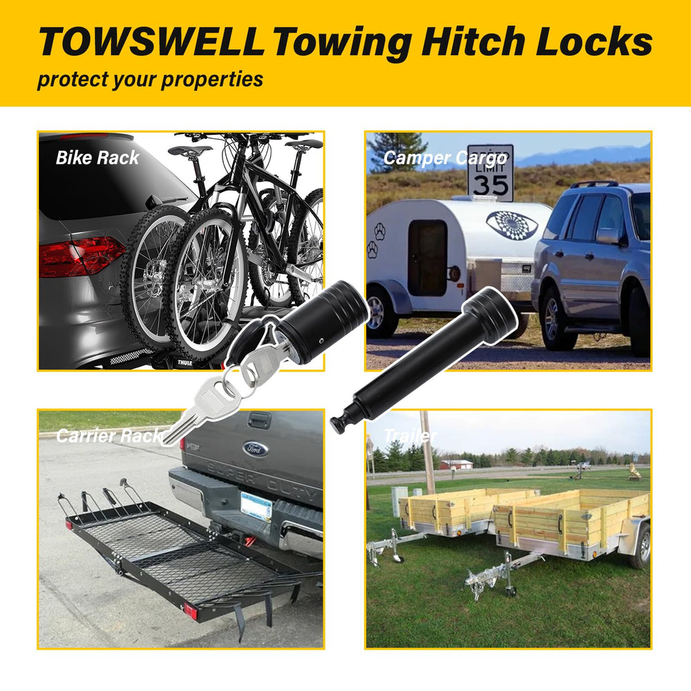 TOWSWELL box contents with two locks and four keys for ready use
