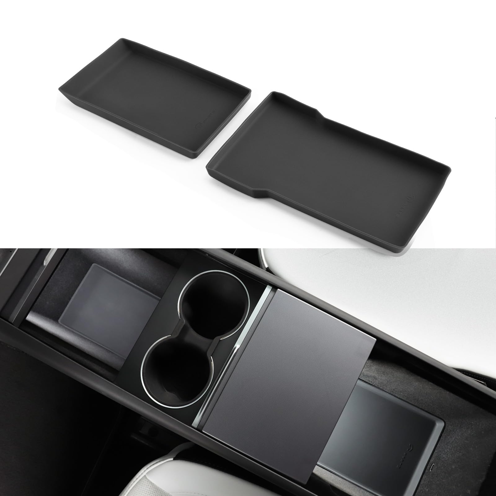 TPARTS front view showing perfect console fit and protection