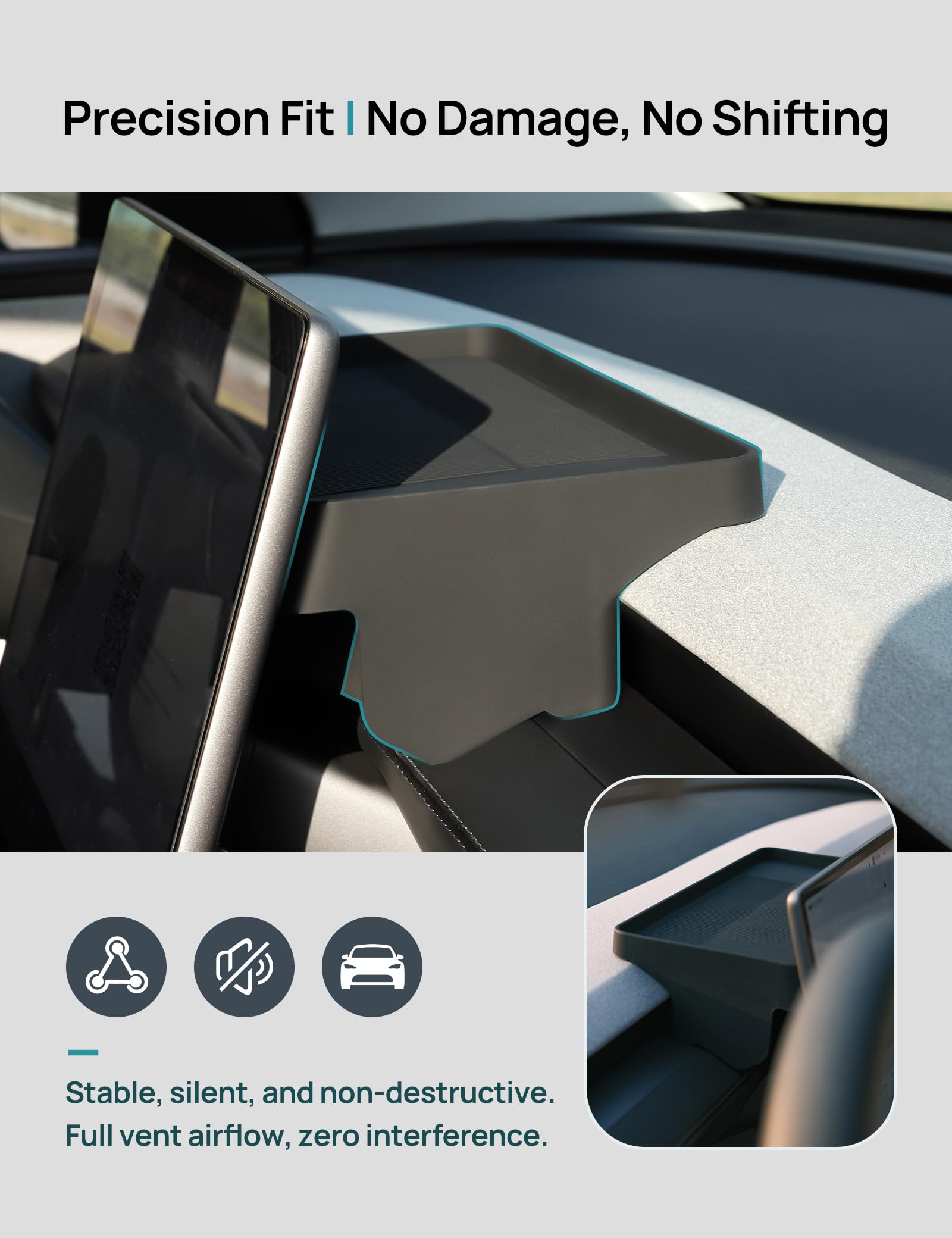 TPARTS side profile illustrating low-profile fit and preserved visibility benefit