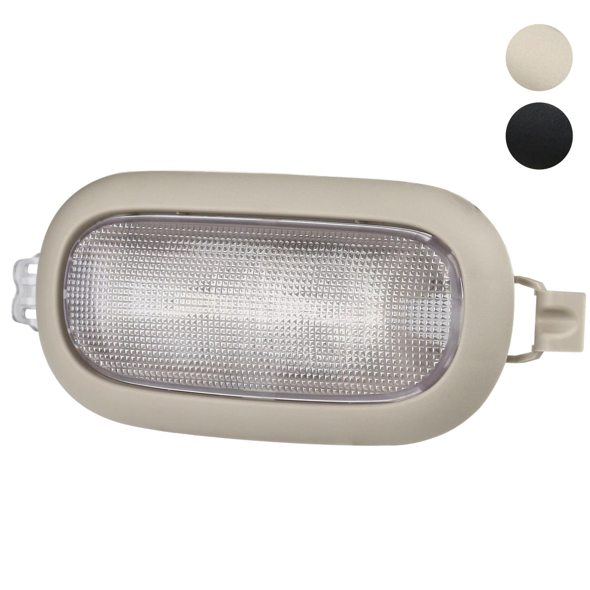 TQPONLY front view overhead dome light assembly showing clean fit and OEM look for quick replacement
