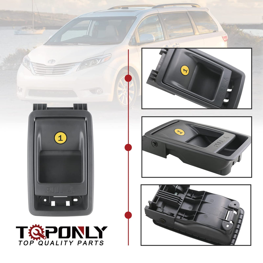 TQPONLY installed on Sienna third row right showing easy operation