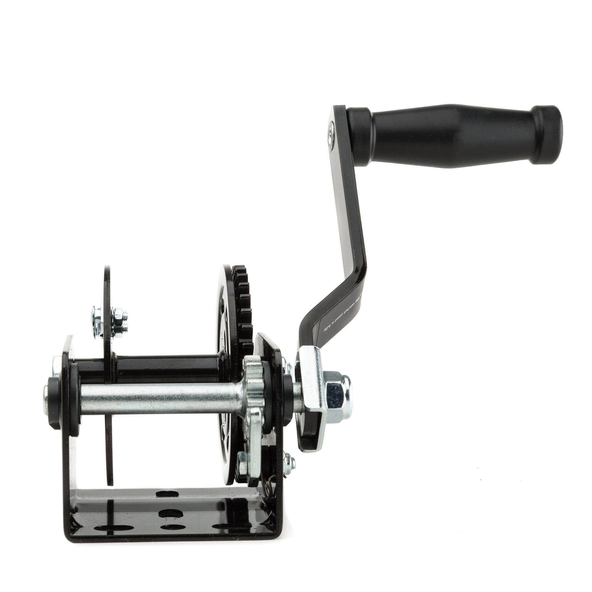 TR Industrial ergonomic handle being cranked demonstrating easier loading and comfortable grip