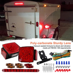 Traberm 15.5 inch LED bar close-up mounted showing wide brake/turn visibility benefit