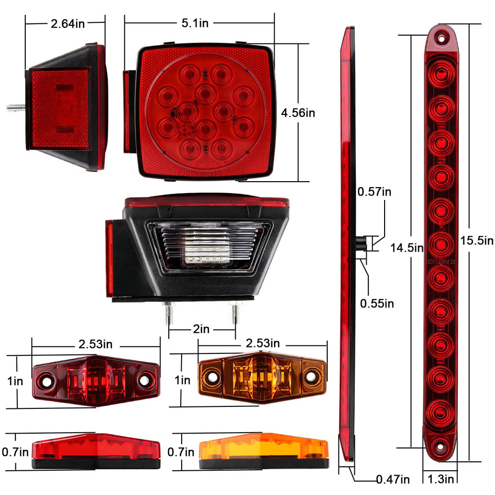Traberm license plate light and bracket installed showing clear plate illumination benefit