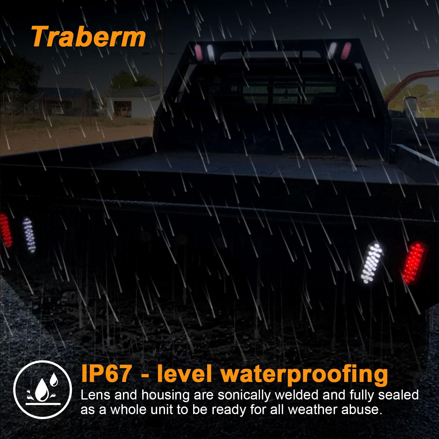 Traberm size comparison beside ruler showing 6 inch oval dimensions for fitment