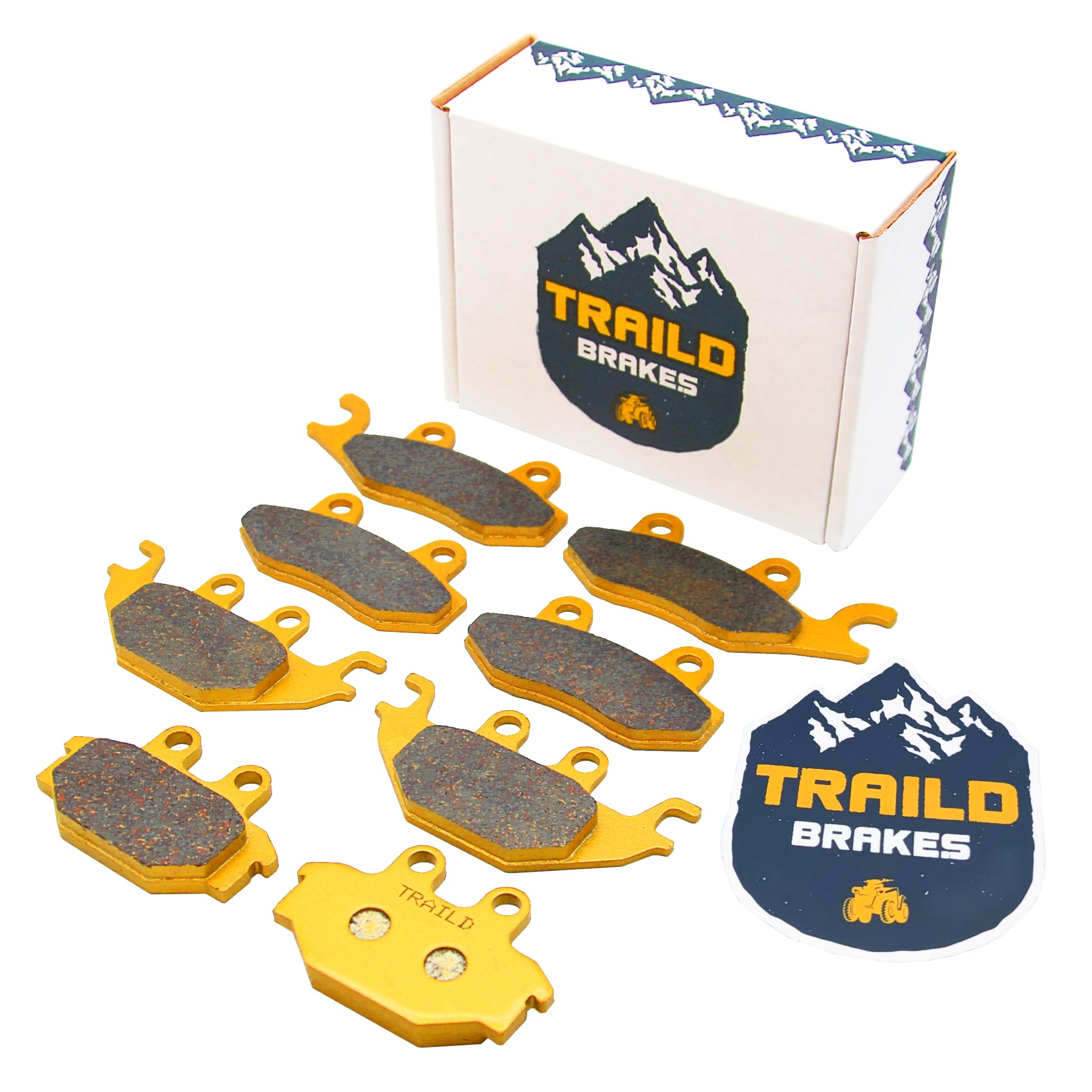 Traild front pads installed on Mule showing reliable stopping power