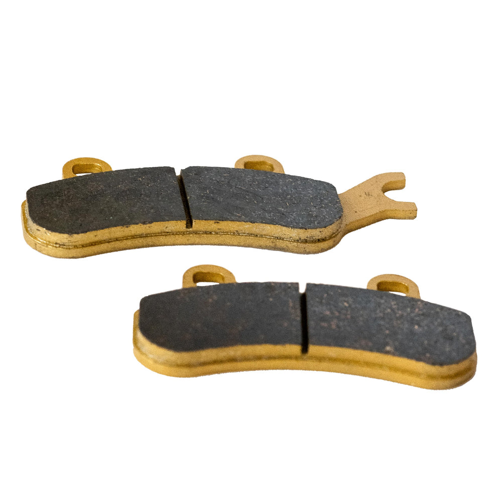 Traild pad side profile highlighting thickness and wear life benefit