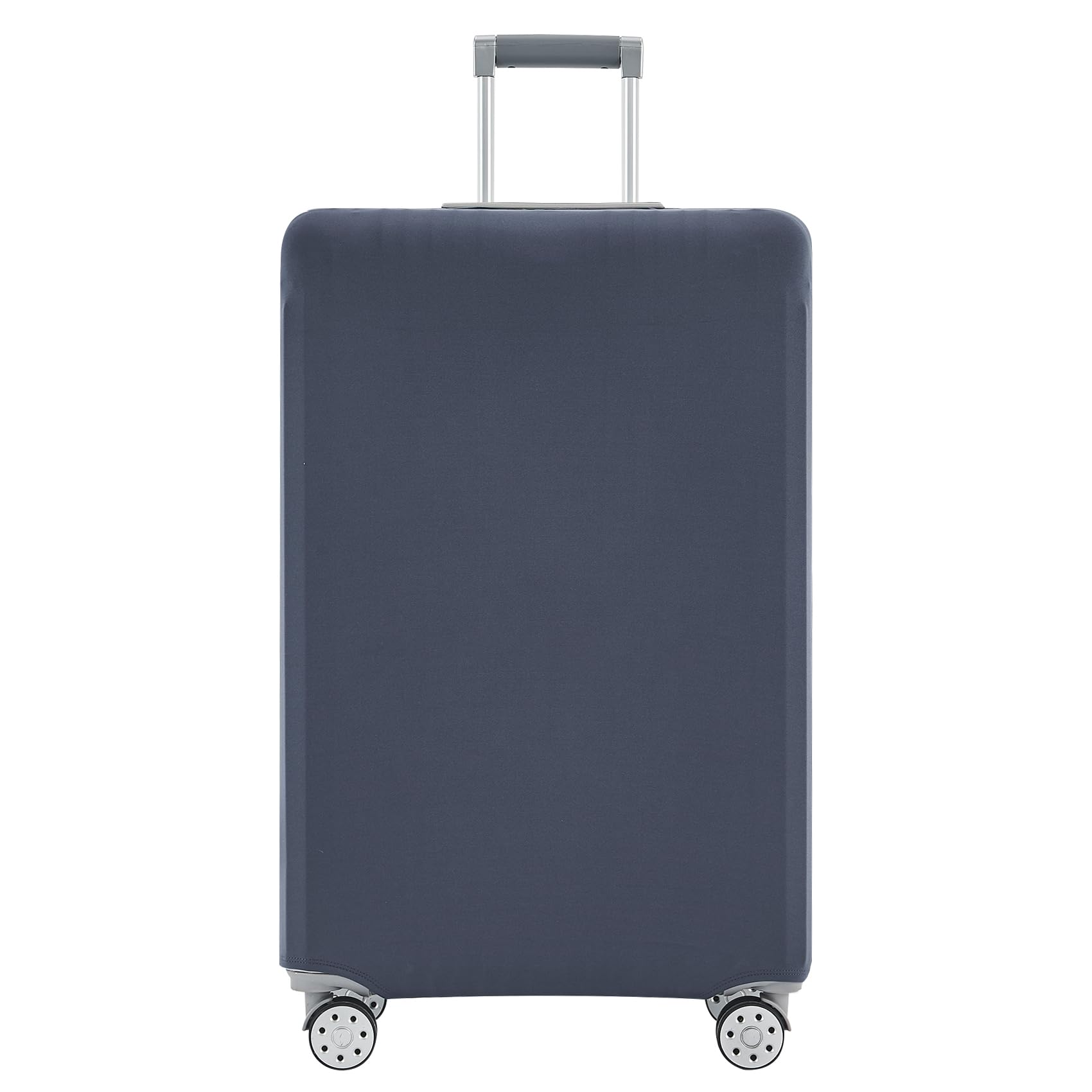 TRAVELKIN front view of covered suitcase for quick identification