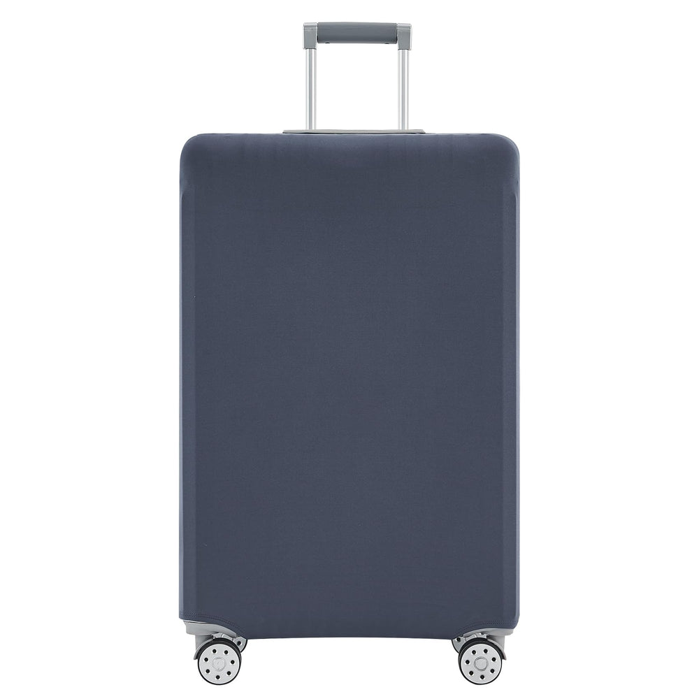 TRAVELKIN front view of covered suitcase for quick identification