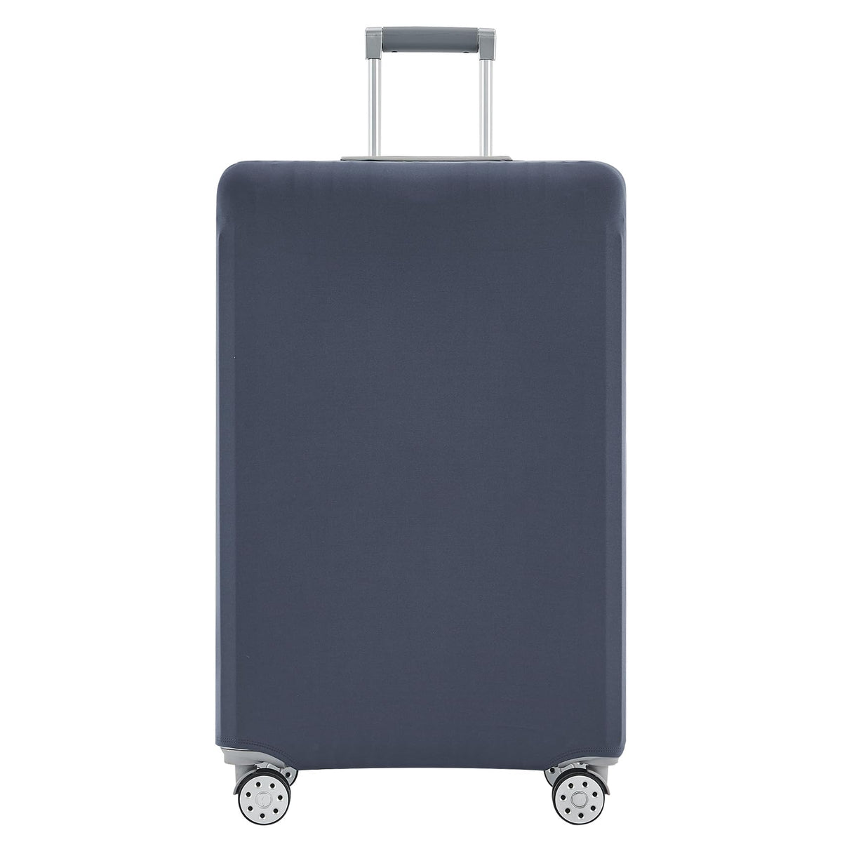 TRAVELKIN front view of covered suitcase for quick identification