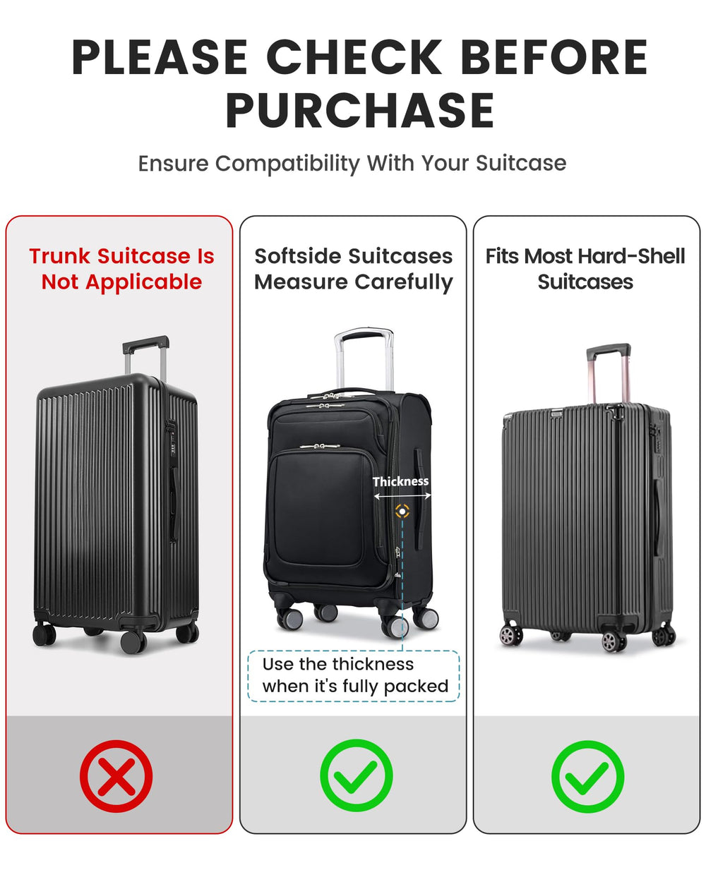 TRAVELKIN hidden side zipper detail, enables neat access and tidy fit