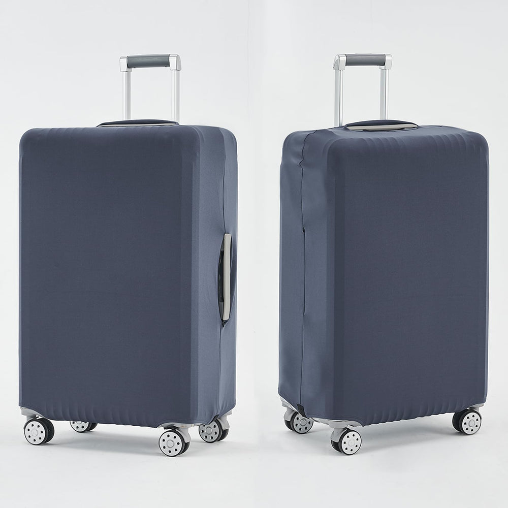 TRAVELKIN luggage cover in airport scene for travel protection