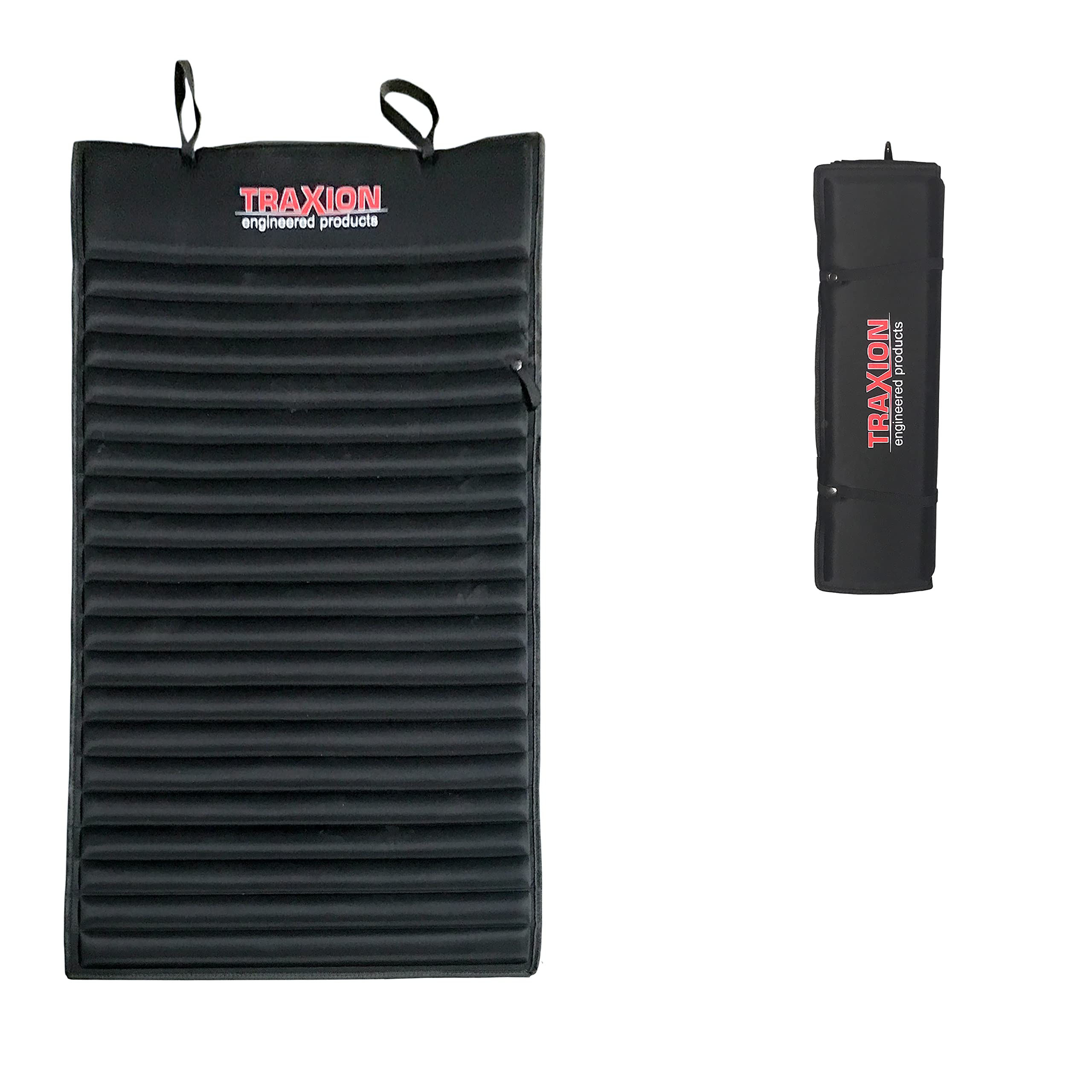 Traxion VersaMat front view showing full mat and coverage benefits