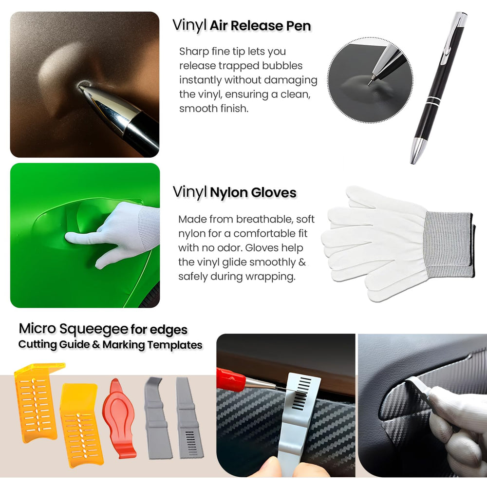 TRAYCLICKS TPU PPF squeegee flexing on a curved surface to remove bubbles safely