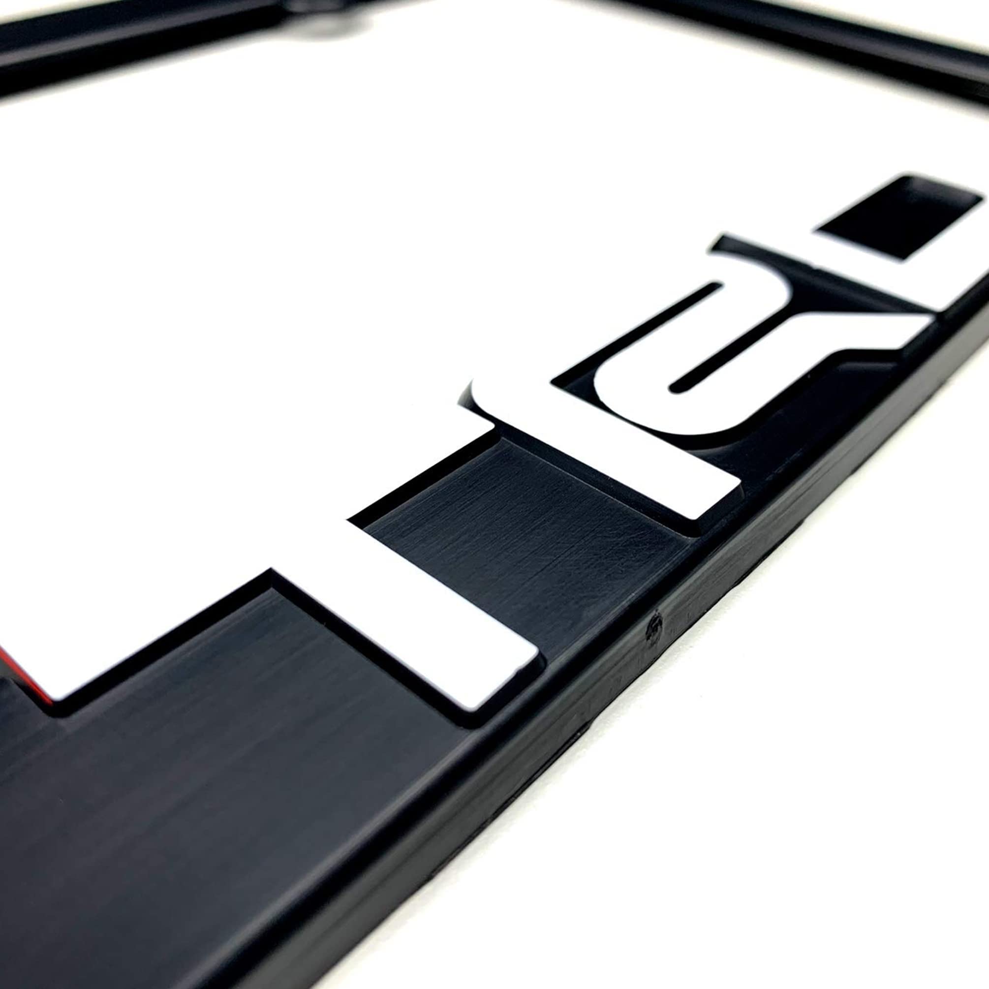 TRD frame with included 5-inch decal showing added brand personalization