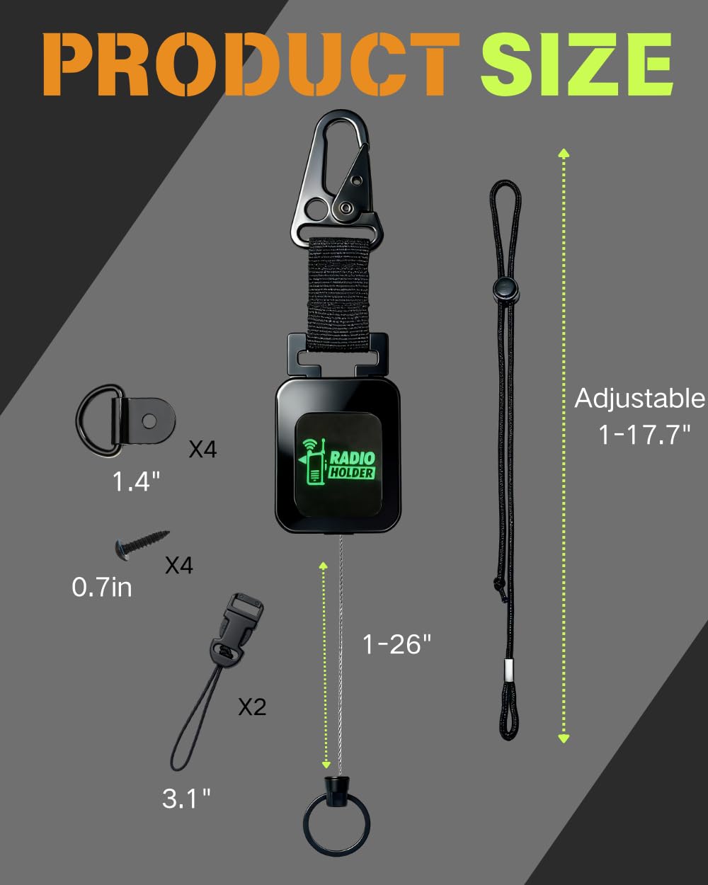 Treayes screws, D-loops, and long and short ropes laid out for installation flexibility