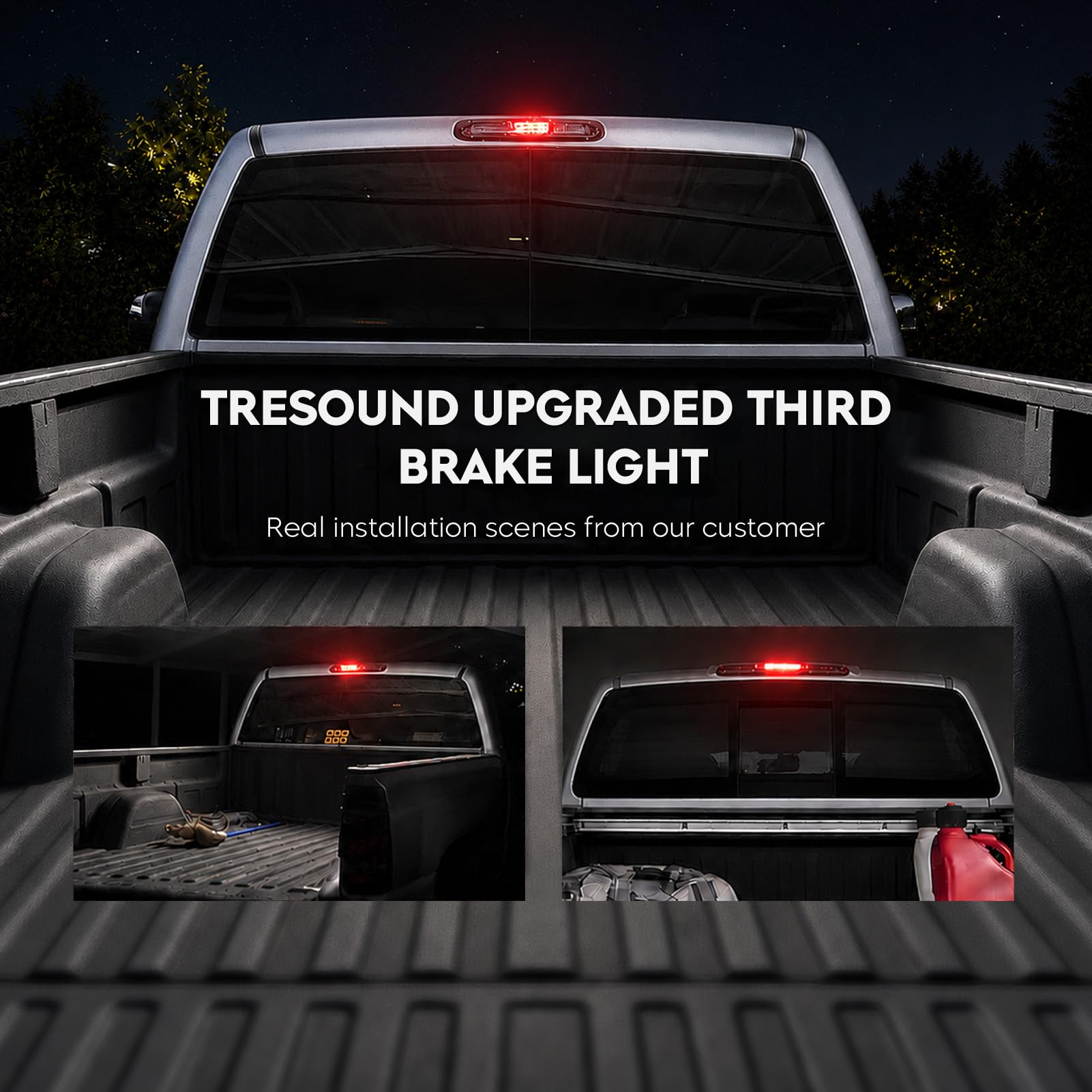 Tresound label and connector detail showing plug-and-play installation advantage