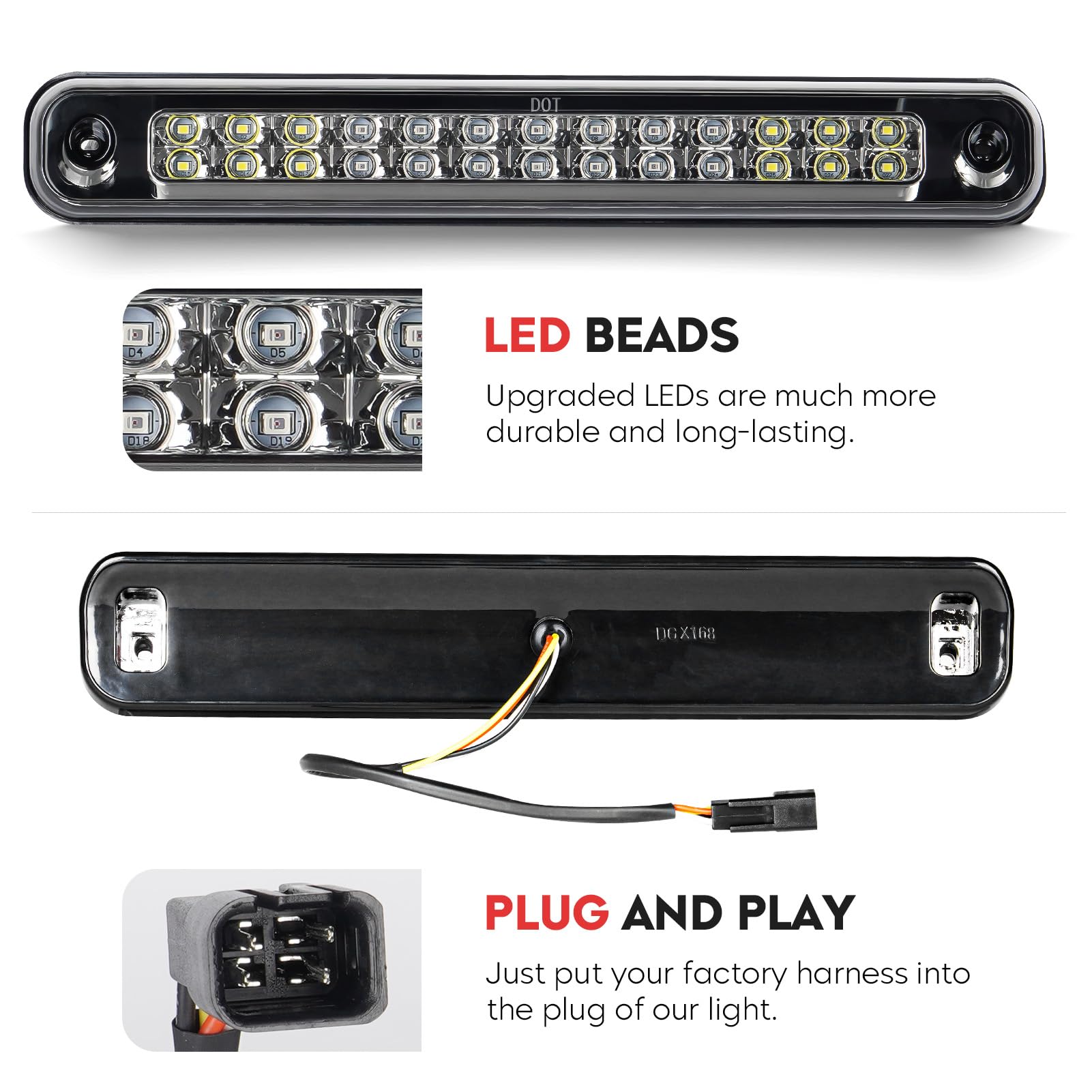 Tresound LED array detail showing bright LED design for improved signaling