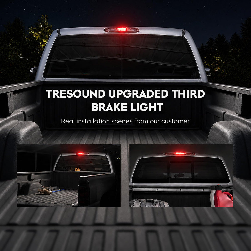 Tresound night illumination shot showing brighter red visibility benefit