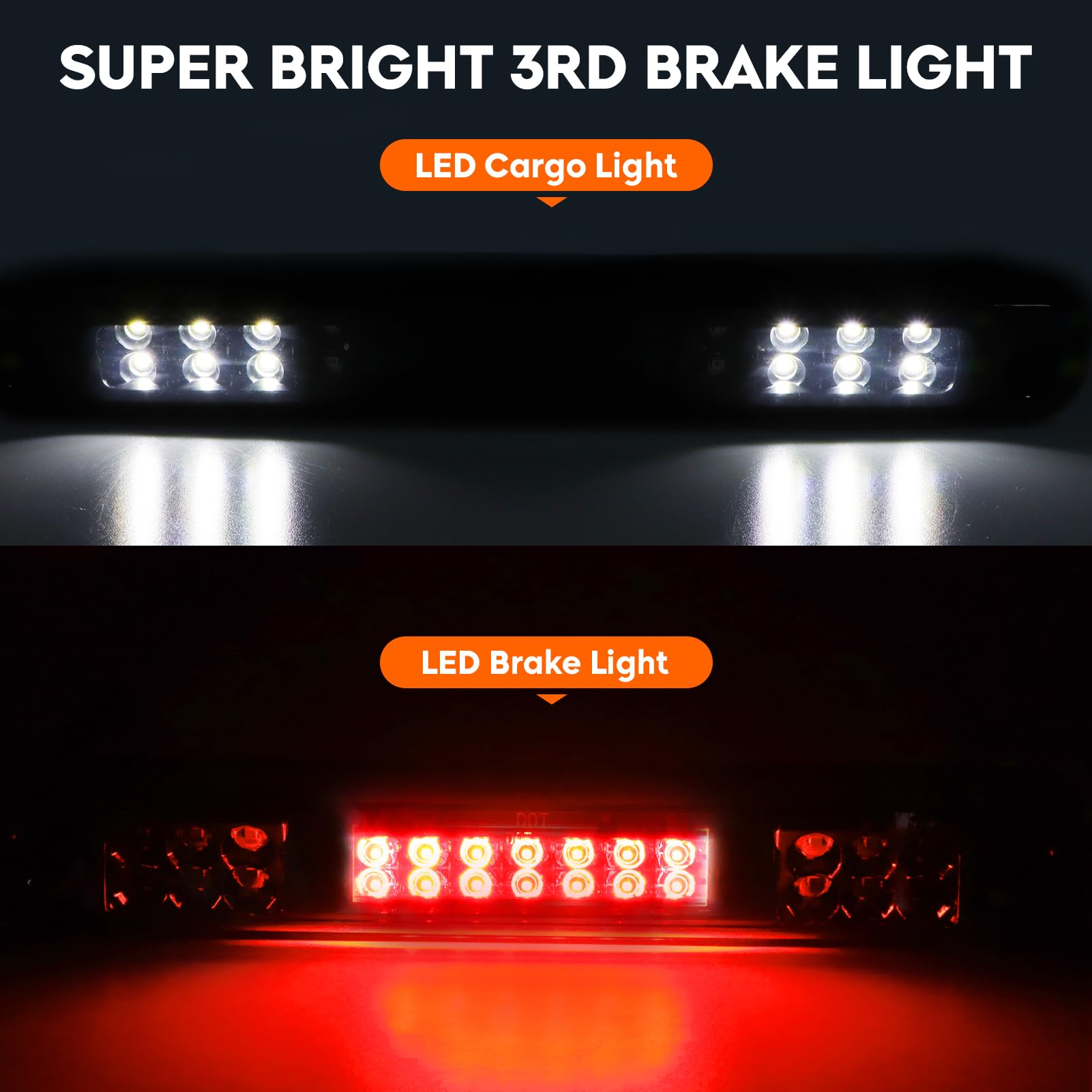 Tresound side profile of tail light demonstrating exact fitment for Fleetside bed edges