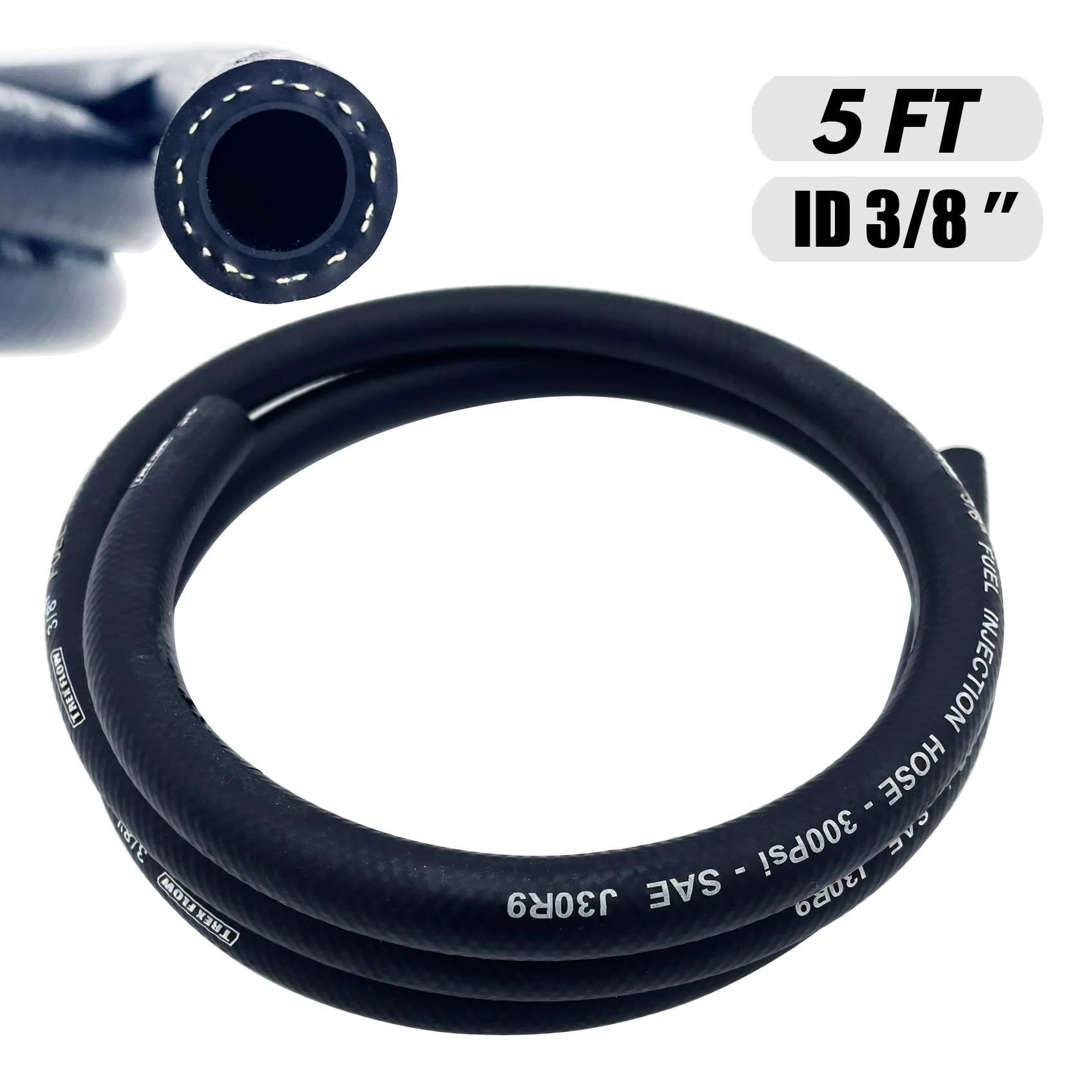 TREXFLOW TF braided reinforcement texture highlighting strength and burst protection