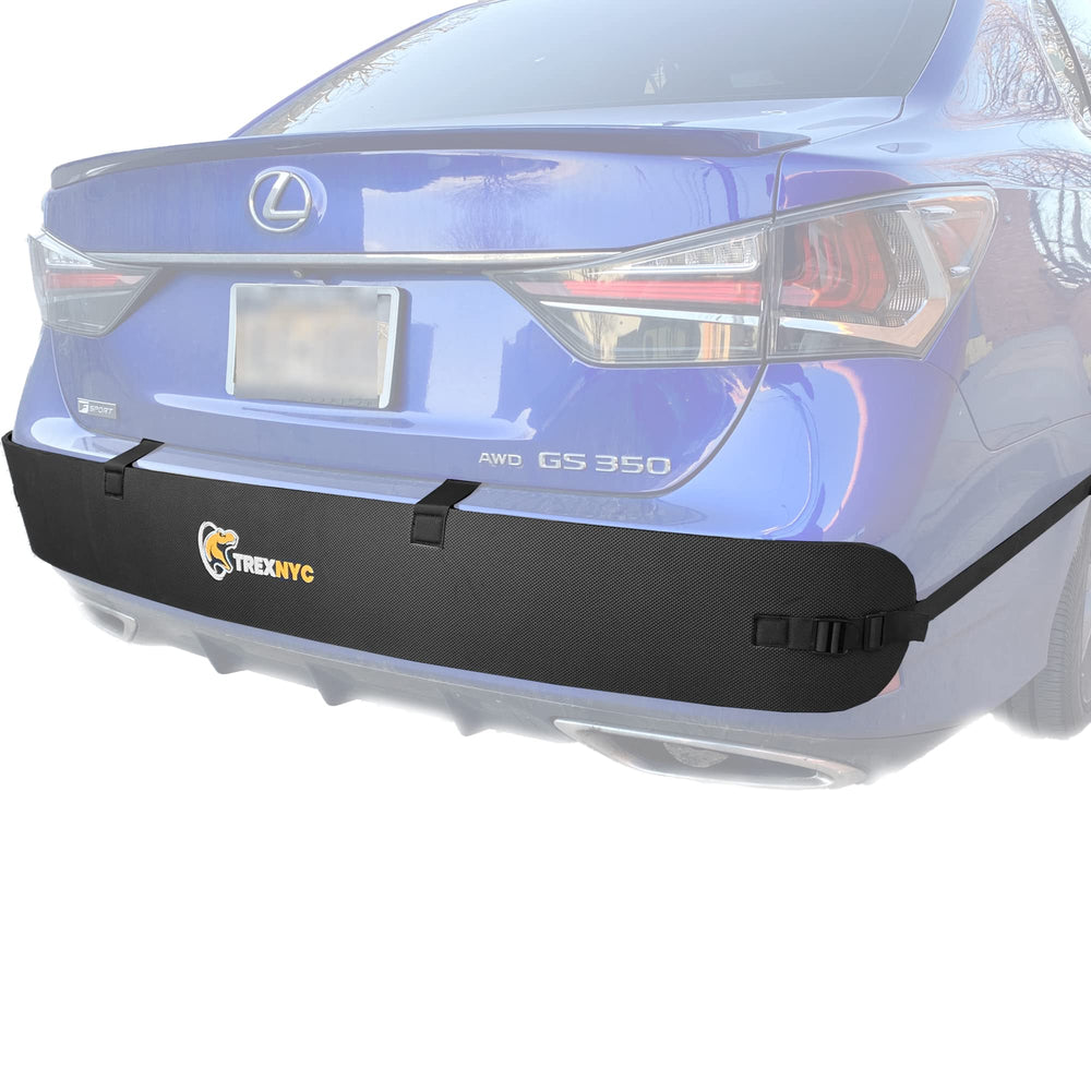 TrexNYC T-Rex front view showing full bumper coverage and protection