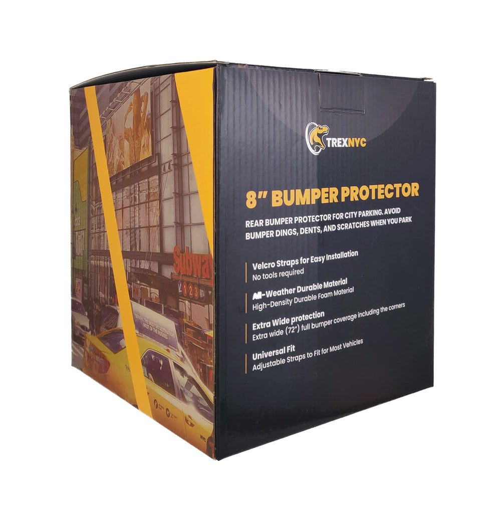 TrexNYC lifestyle driveway setting protecting bumper during parking