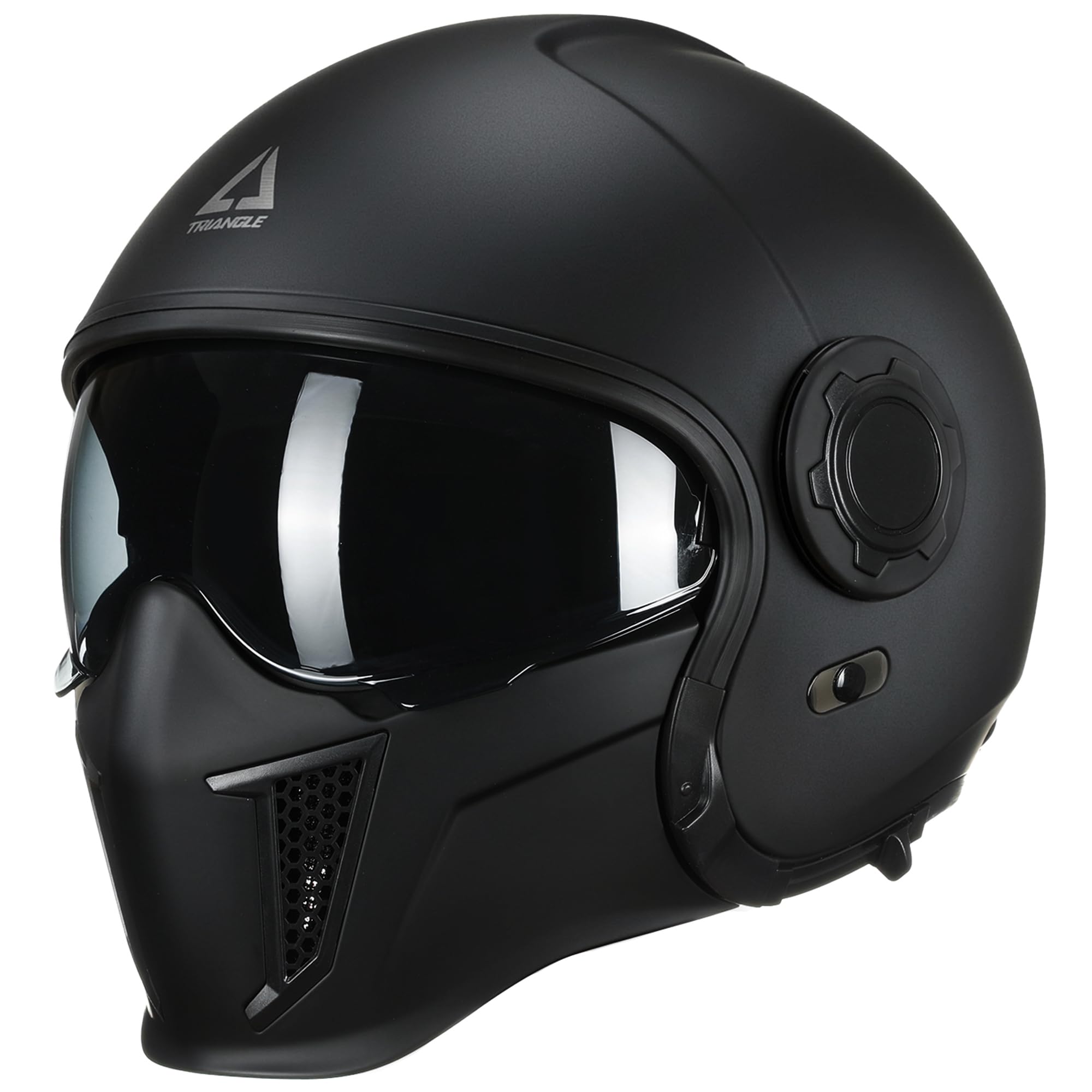 TRIANGLE front profile helmet showing aerodynamic design and secure fit